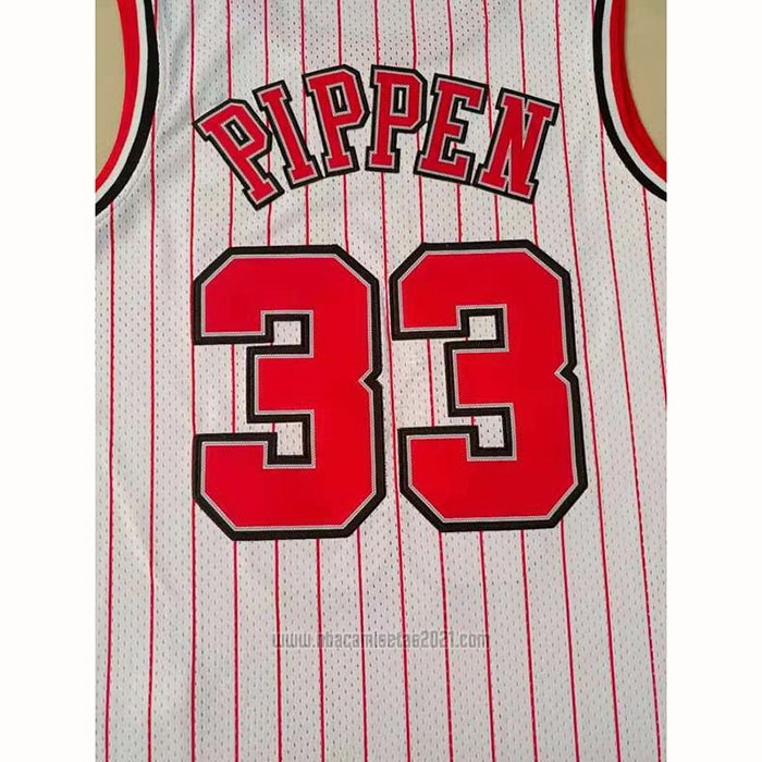 Camiseta Chicago Bulls Scottie Pippen #33 Reload Hardwood Classics Blanco